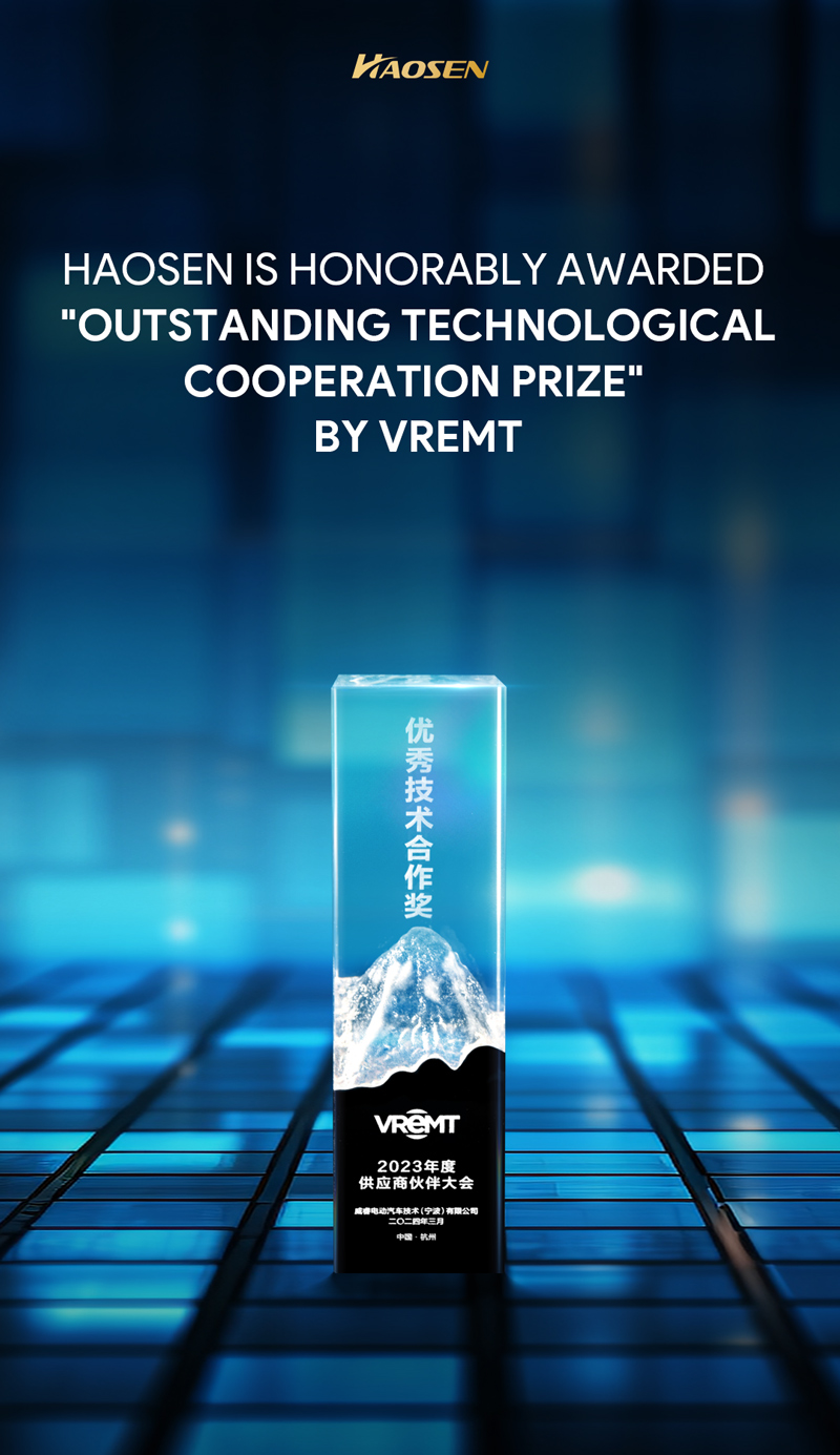 Recognition of Our Strength | Haosen Honorably Awarded VREMT 2023  
